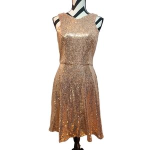 Rose Gold Sequin Dress